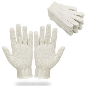 360 Pack Natural Color Working Gloves XS size. Cotton Polyester Gloves. Reusable Washable Knit Gloves, Medium Weight Gloves