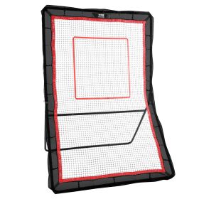 VEVOR Lacrosse Rebounder for Backyard, 5x7 Ft Volleyball Bounce Back Net, Pitchback Throwback Baseball Softball Return Training Screen