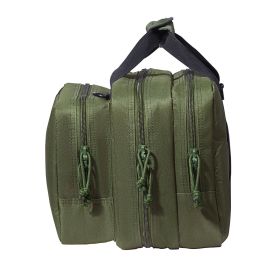 VEVOR Range Bag for 2 Pistols Tactical Gun Bag 2 Built-in Pistol Bags Green