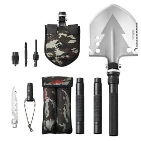 Survival Shovel 11 in 1 Camping Shovel Folding Multitool Portable Compact