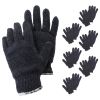 Gray String Knit Work Gloves, 10 Inches. 24 Pack of Breathable String Knit Gloves. Polyester