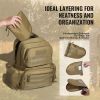 VEVOR Tactical Range Backpack for 6 Pistols Gun Backpack Brown