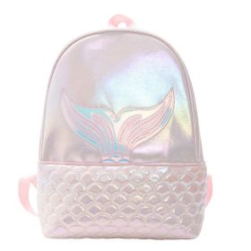 Mermaid Kids Backpack, Sparkly Sequins Backpack for Girls (Color: Pink)