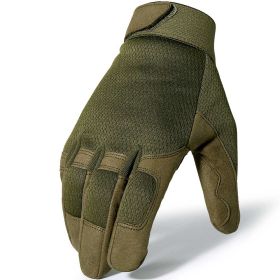 Tactical Gloves Camo Military Army Cycling Glove Sport Climbing Paintball Shooting Hunting Riding Ski Full Finger Mittens Men (Color: A9 Green, size: M)