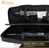 VOTAGOO Double Rifle Case Gun Bag, Safely Long-Barrel Firearm Transportation Cases Locks